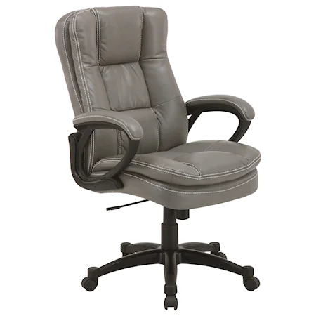 Contemporary Desk Chair with Rounded Arms